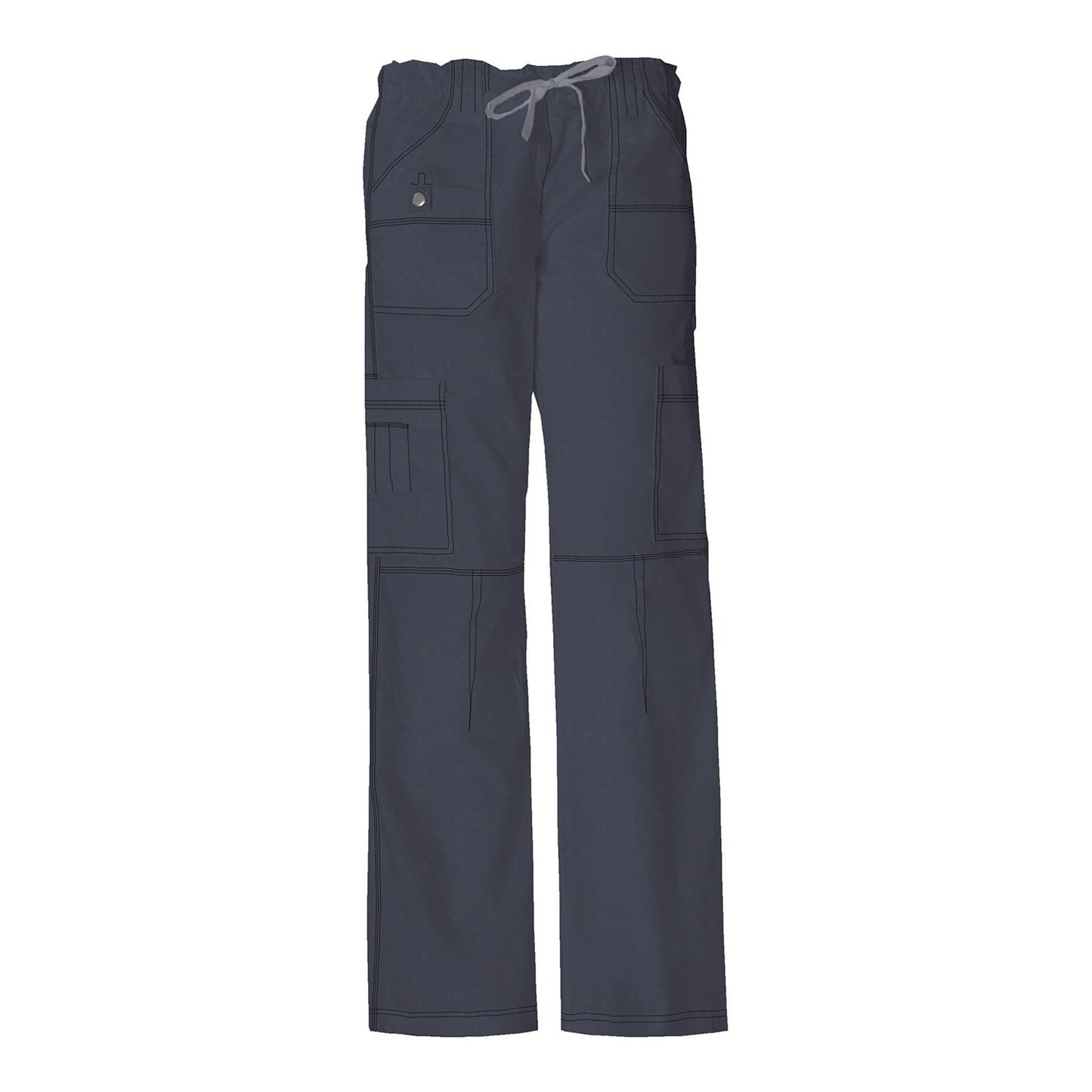Dickies Women's Low-Rise Drawstring Scrub Pants Scrubs Dickies XS Pewter