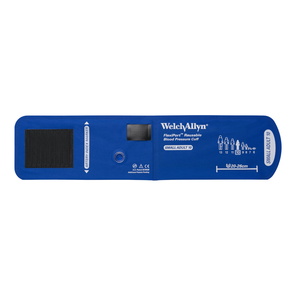 Welch Allyn FlexiPort Blood Pressure Cuff; Size-10 Small Adult, Reusable, No Tubes or Connectors; Cuff Range 20-26 CM Accessories Welch Allyn