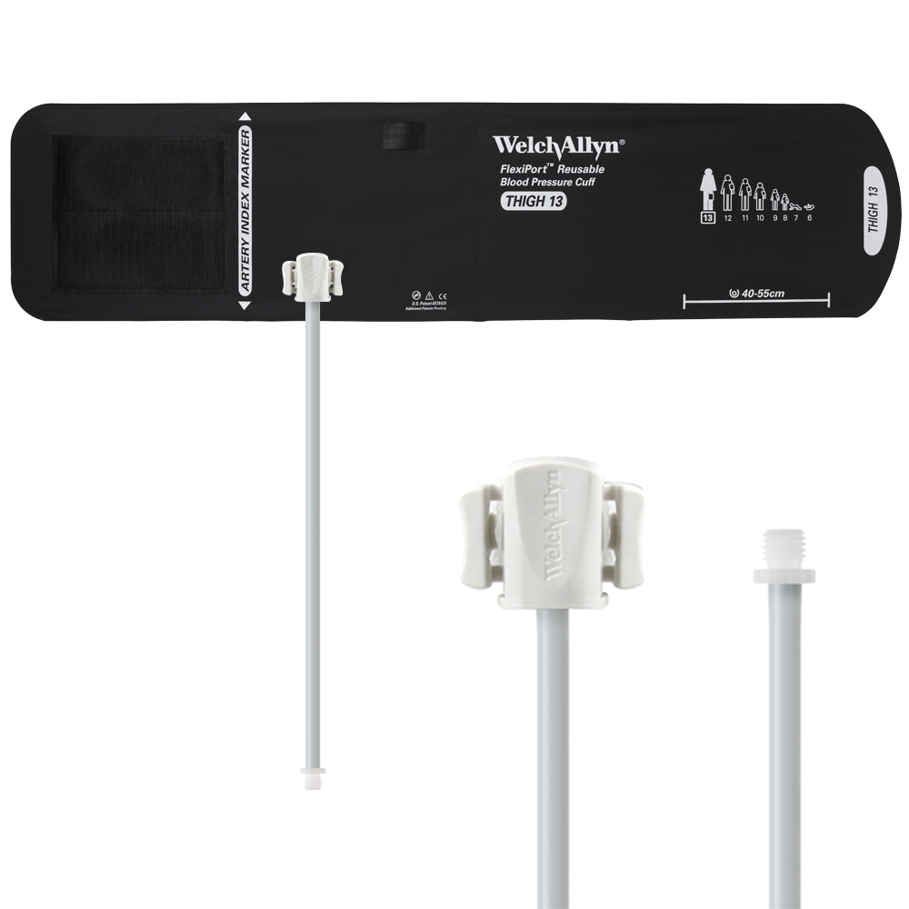 Welch Allyn FlexiPort Blood Pressure Cuff; Size-13 Thigh, Reusable, 1-Tube Accessories Welch Allyn