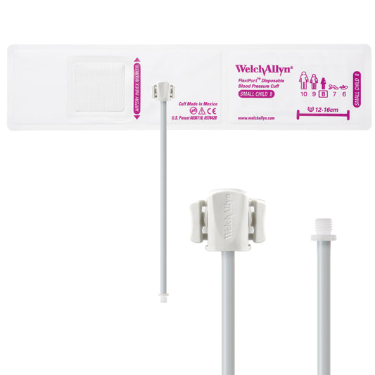 Welch Allyn FlexiPort Blood Pressure Cuff; Size-08 Small Child, Soft Disposable, 1-Tube - Pack of 20 Accessories Welch Allyn   
