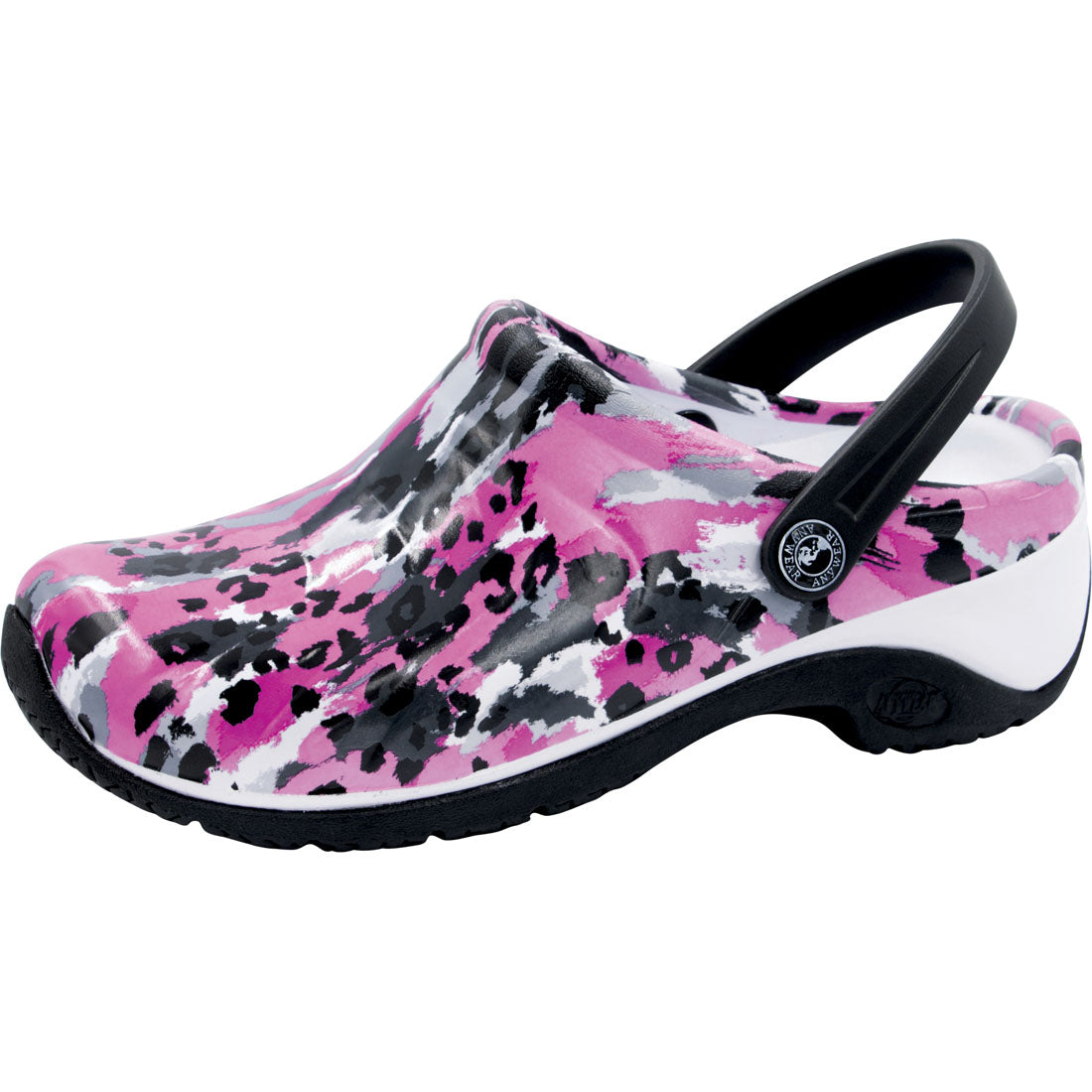 Zone Injected Clog with Backstrap Shoes Cherokee 5 Zebra