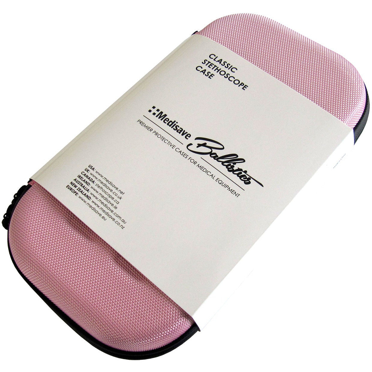 Medisave Ballistics Premium Classic Stethoscope Case - Baby Pink Stethoscopes Medisave Professional