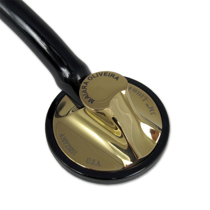 Littmann Master Cardiology Stethoscope: Black & Brass Finish 2175 Stethoscopes 3M Littmann