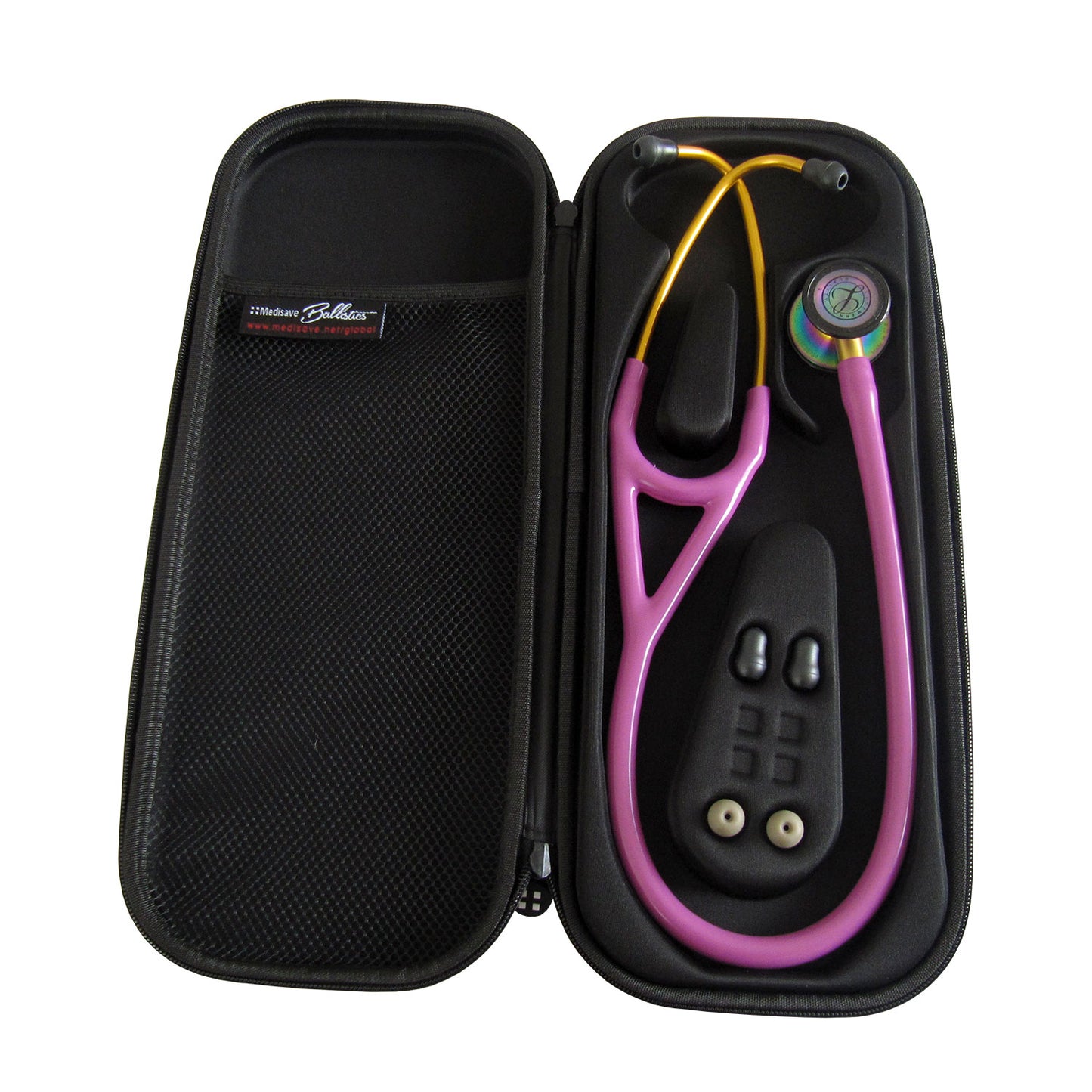 Medisave Ballistics Premium Cardiology Stethoscope Case - Burgundy Stethoscopes Medisave Professional   