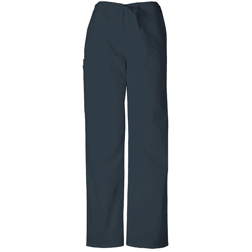 Cherokee WorkWear Unisex Drawstring Scrub Pant - Petite Scrubs Cherokee L Pewter