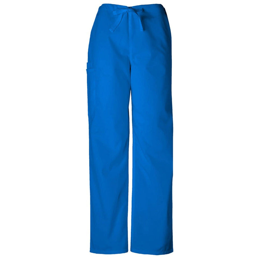 Cherokee WorkWear Unisex Drawstring Scrub Pant - Petite Scrubs Cherokee XS Royal