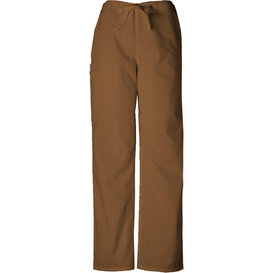 Cherokee WorkWear Unisex Drawstring Scrub Pant - Petite Scrubs Cherokee XS Chocolate