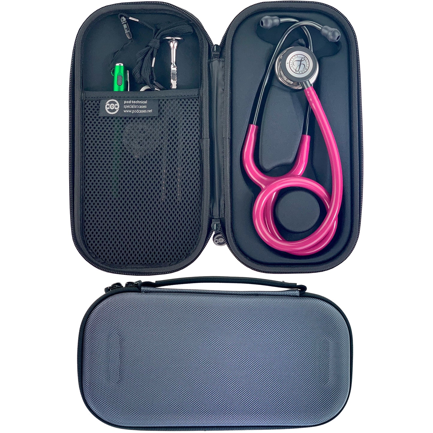 Pod Technical Classicpod Micro Stethoscope Case for Littmann Classic Stethoscopes - Smoke Pod Technical Specialist Cases