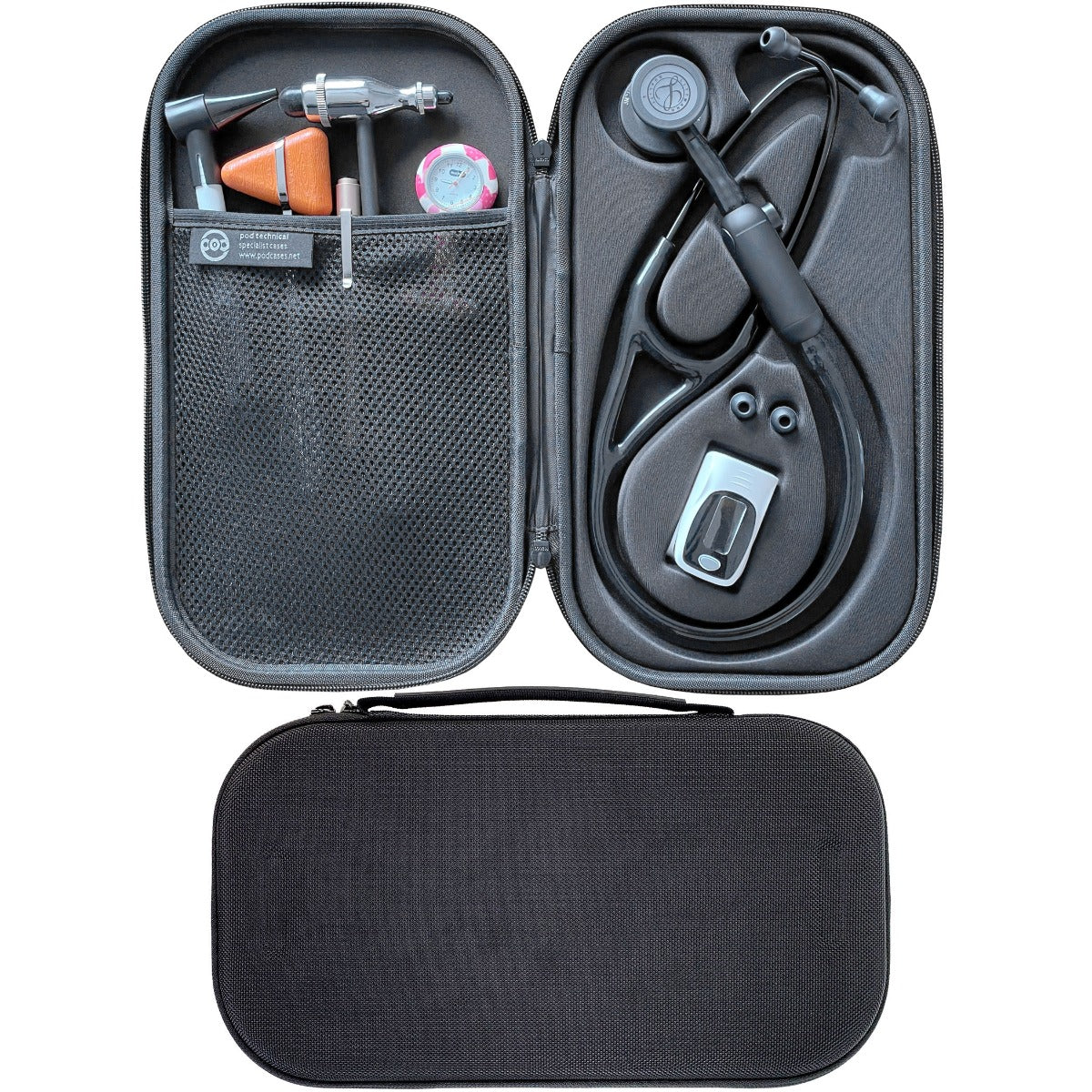 Pod Technical Cardiopod II Stethoscope Case for all Littmann Stethoscopes - All Black  Pod Technical Specialist Cases   