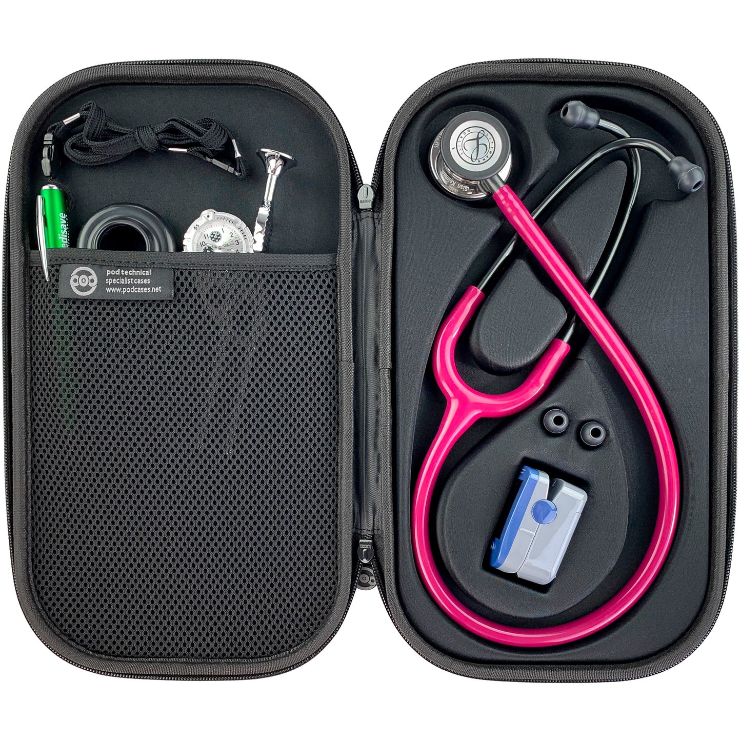 Pod Technical Cardiopod II Stethoscope Case for all Littmann Stethoscopes - Carbon  Pod Technical Specialist Cases   