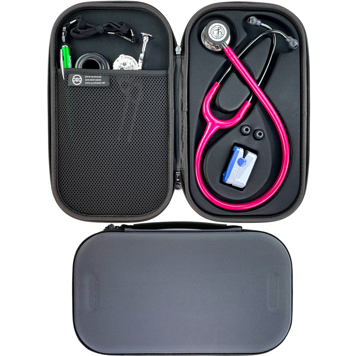 Pod Technical Cardiopod II Stethoscope Case for all Littmann Stethoscopes - Smoke Pod Technical Specialist Cases