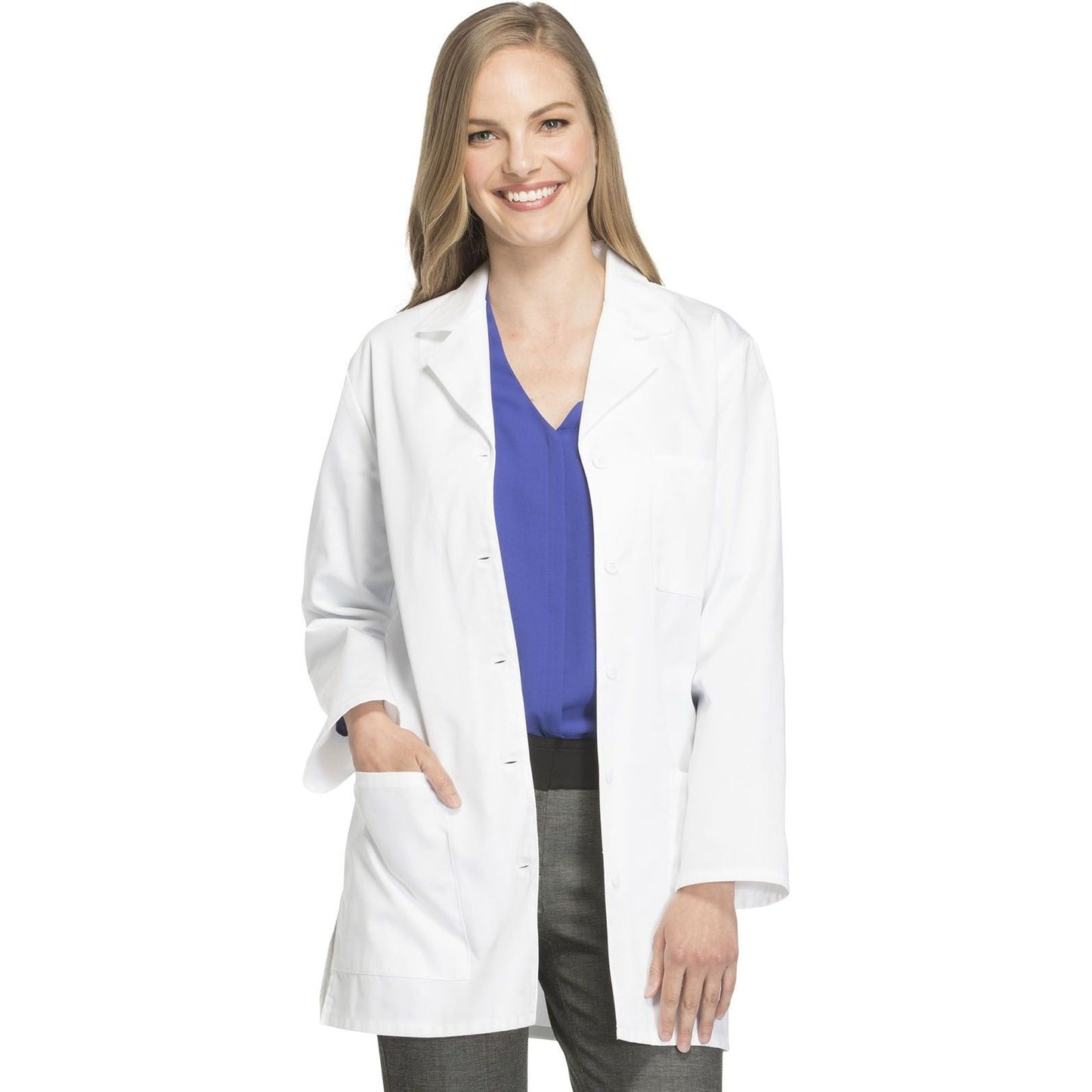 Cherokee Women's Lab Coat - Length 32" Twill Weave Lab Coats Cherokee