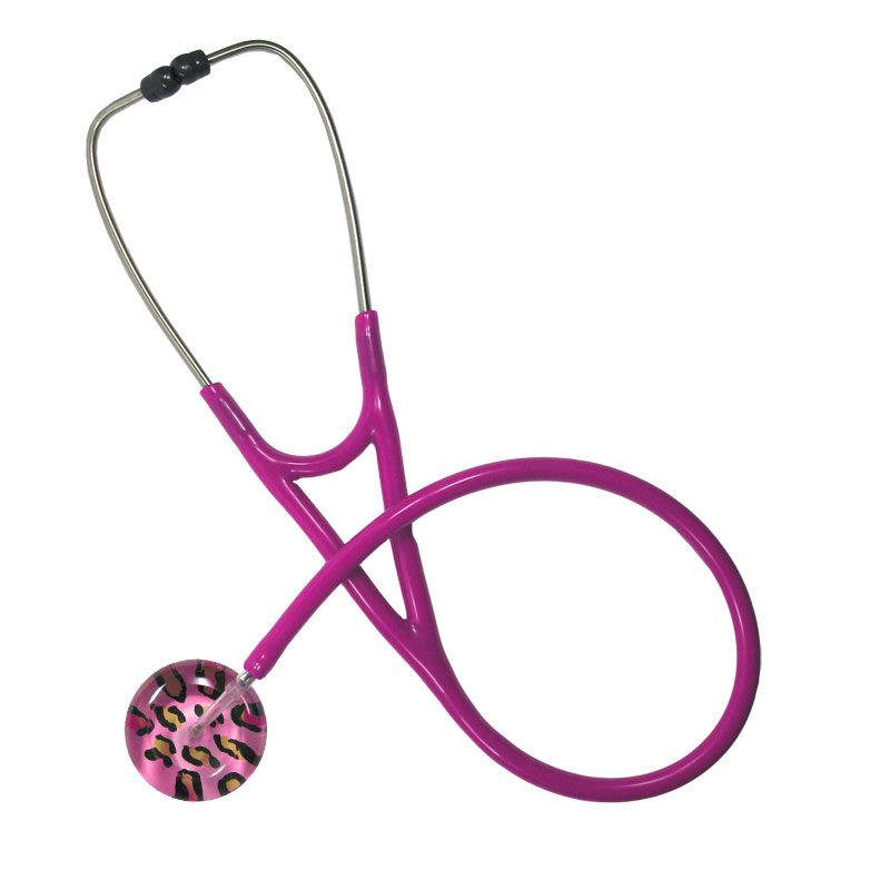 Ultrascope Adult Single Stethoscope - Leopard Print  Ultrascope Pink  