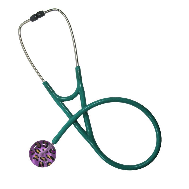 Ultrascope Adult Single Stethoscope - Leopard Print  Ultrascope Purple  