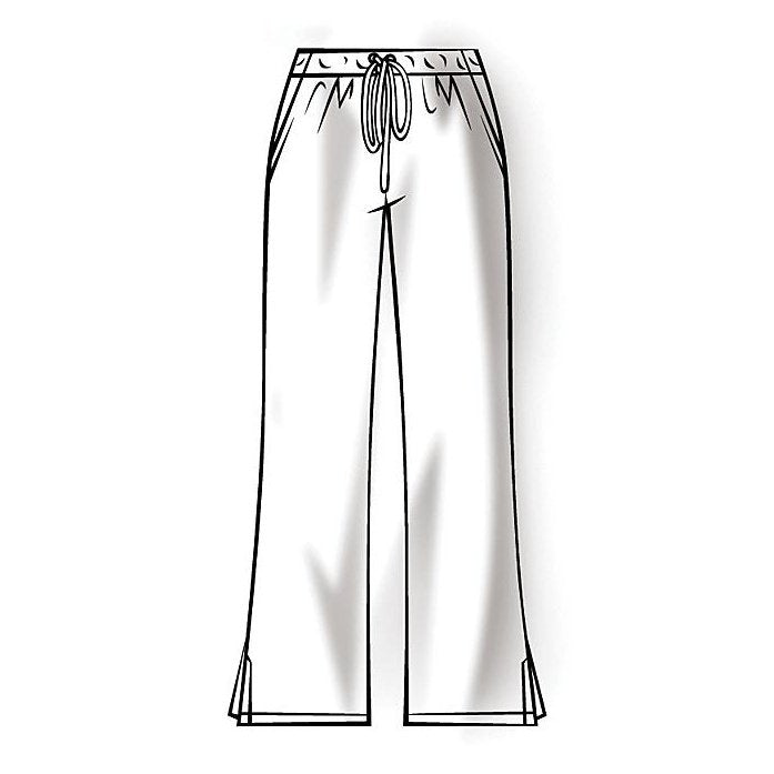 Cherokee WorkWear Women's Flare Leg Drawstring Scrub Pant - Petite Scrubs Cherokee