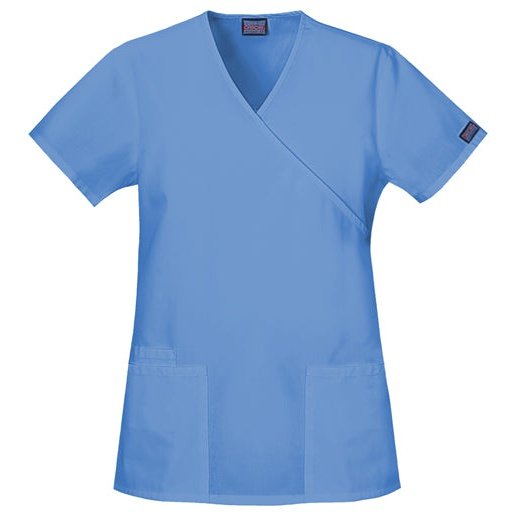 Cherokee WorkWear Women's Mock Wrap Tunic Scrub Top Scrubs Cherokee   