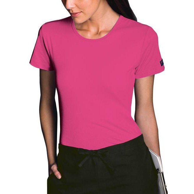 Cherokee WorkWear Women's Round Neck Short Sleeve Tee Scrubs Cherokee
