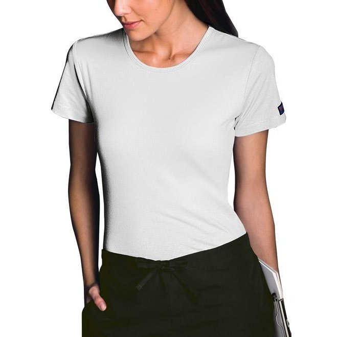 Cherokee WorkWear Women's Round Neck Short Sleeve Tee Scrubs Cherokee