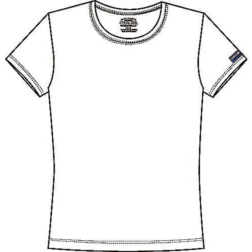 Cherokee WorkWear Women's Round Neck Short Sleeve Tee Scrubs Cherokee