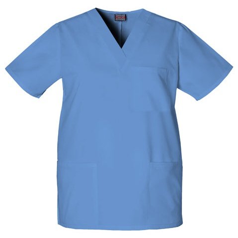 Cherokee WorkWear Unisex V-Neck Scrub Top Scrubs Cherokee