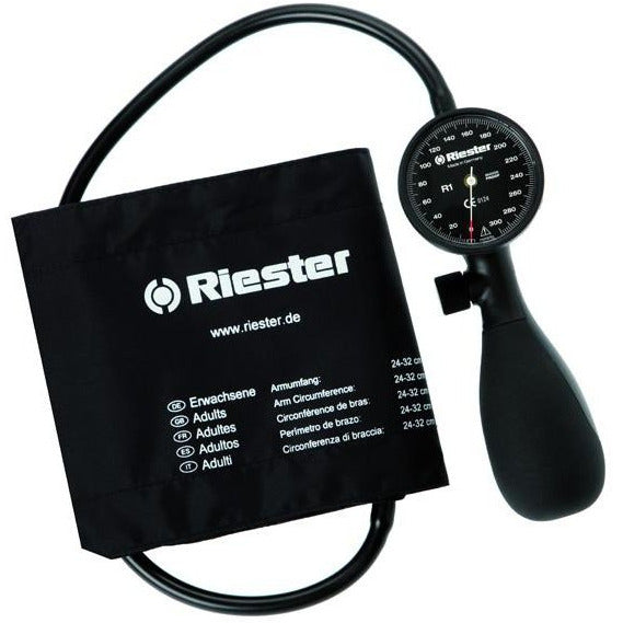 Riester R1 Shock-Proof Sphygmomanometer with Adult VELCRO® Cuff Stethoscopes Riester