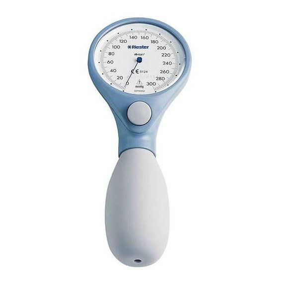 Riester Ri-san Aneroid Sphyg in Blue with Adult Nylon Cuff Stethoscopes Riester