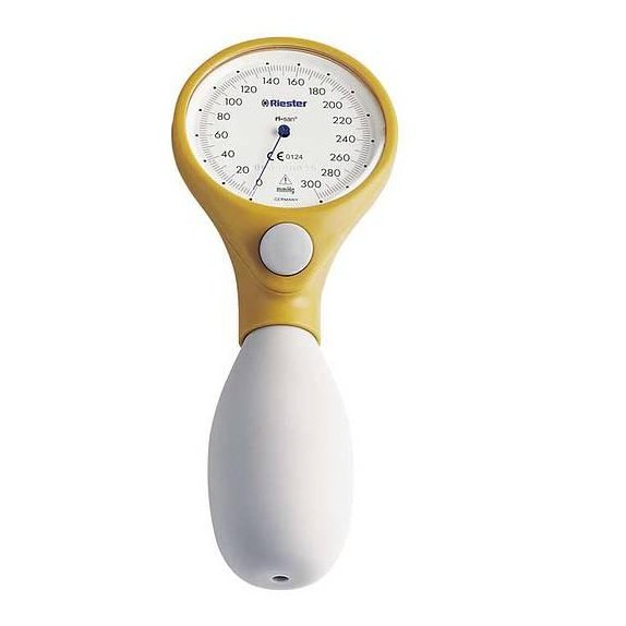 Riester Ri-san Aneroid Sphyg in Saffron with Adult Nylon Cuff Stethoscopes Riester