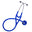 Ultrascope Stethoscope - Male Doctor, Royal Blue Background, Royal Blue Tubing