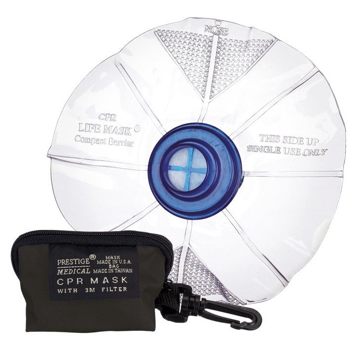 Single-Use Resuscitation Mask in Keychain Bag Accessories Prestige Black