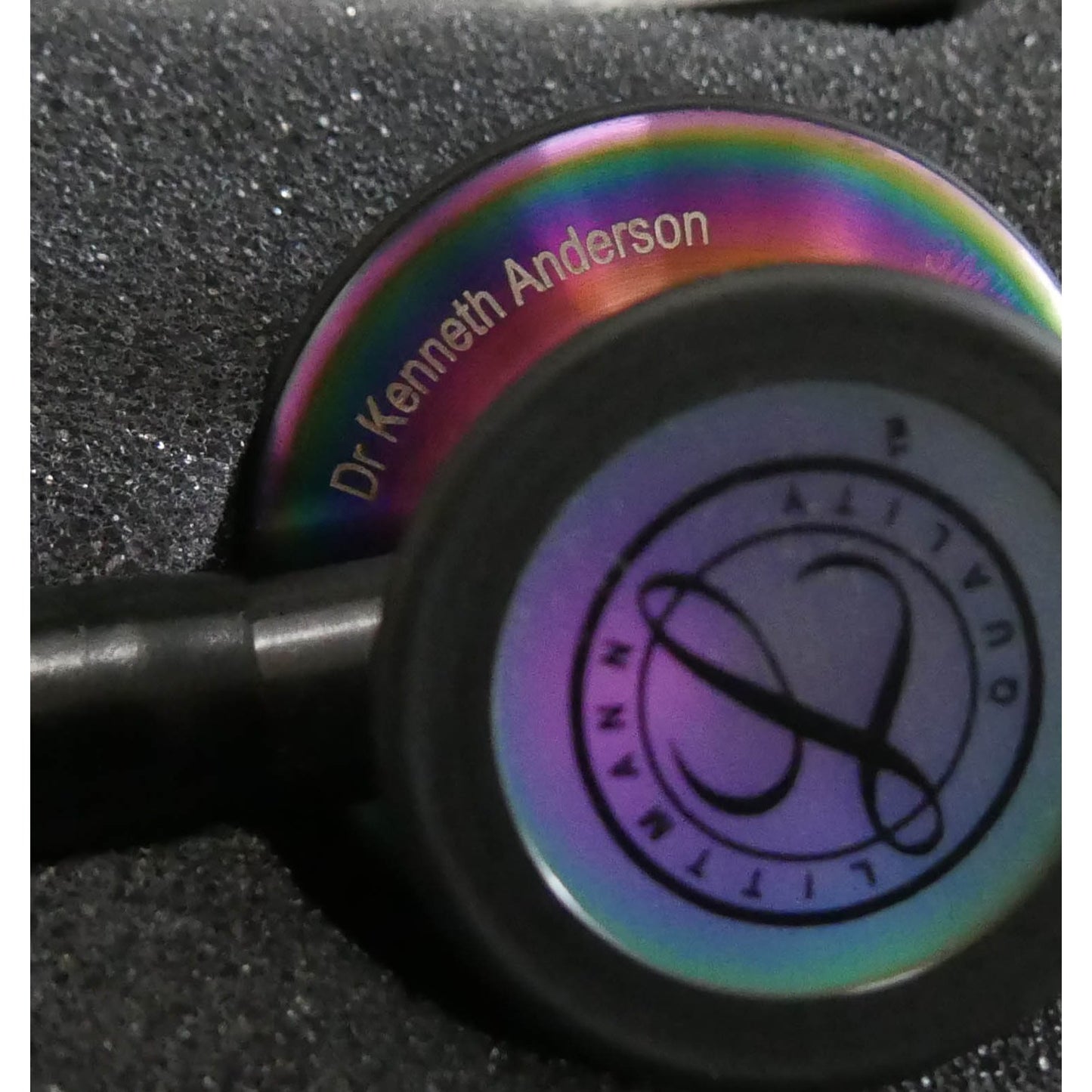 Littmann Cardiology IV Diagnostic Stethoscope: Black & Rainbow 6165 Stethoscopes 3M Littmann   