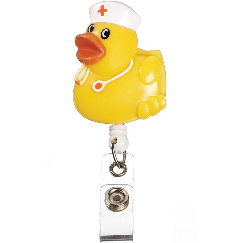 Deluxe Retracteze ID Holder Accessories Prestige Yellow Ducks
