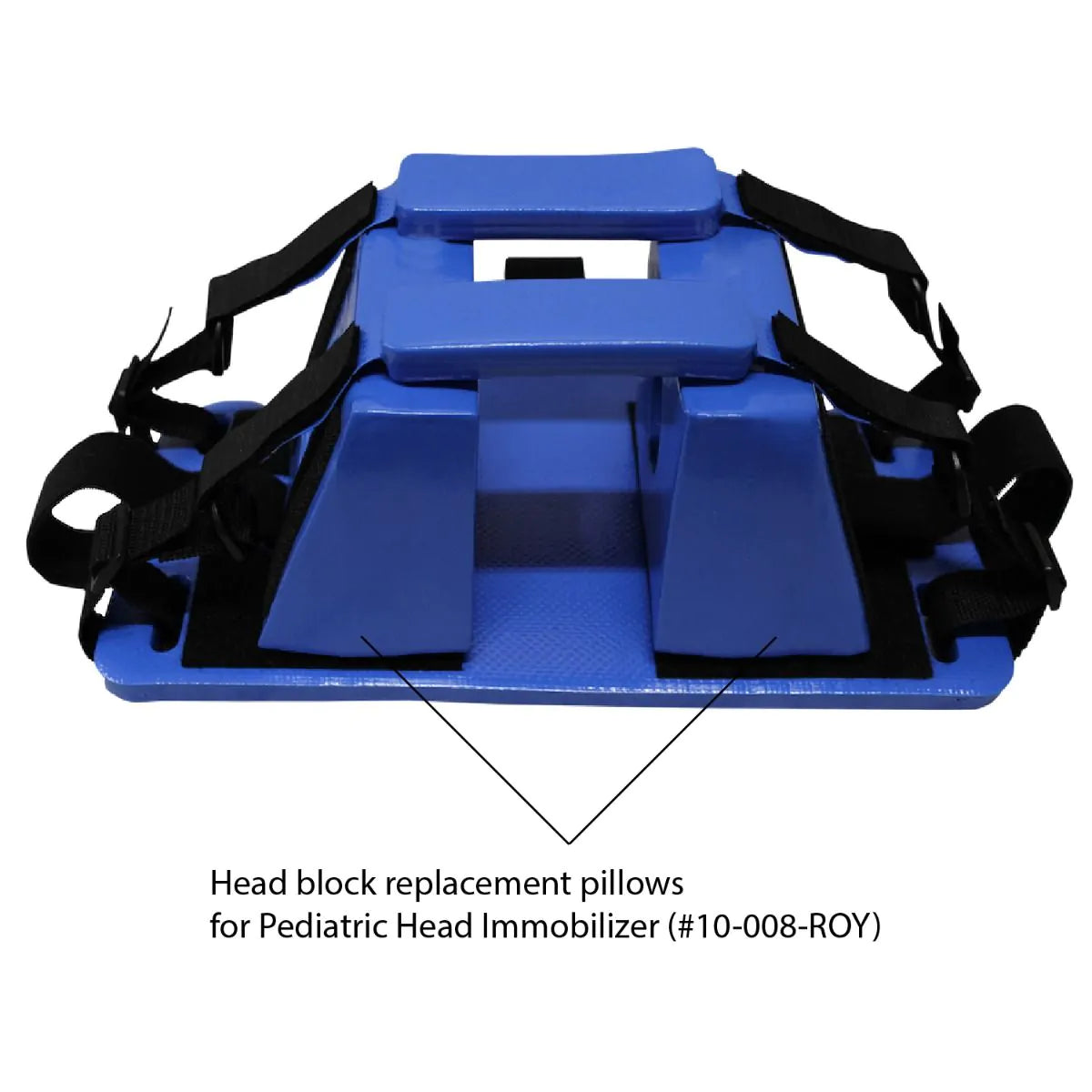 Kemp USA Pediatric Head Immobilizer Blocks (Pair), Royal Blue KEMP Kemp USA
