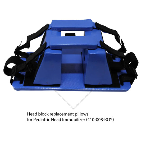 Kemp USA Pediatric Head Immobilizer Blocks (Pair), Royal Blue KEMP Kemp USA