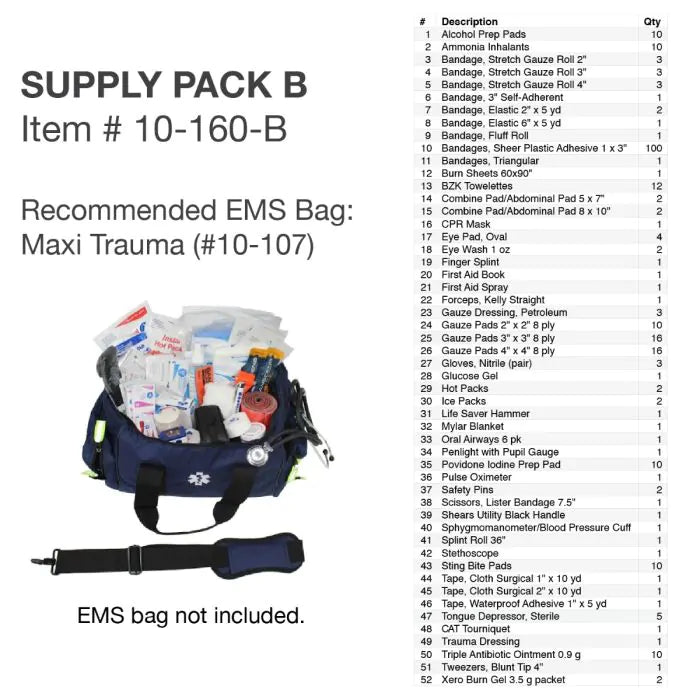 Kemp USA Medical Supply Pack B KEMP Kemp USA