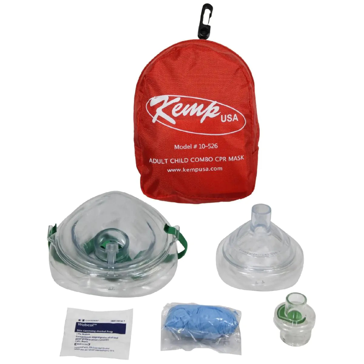 Ambu CPR Mask Combo Adult & Child In Soft Pouch Case KEMP Kemp USA