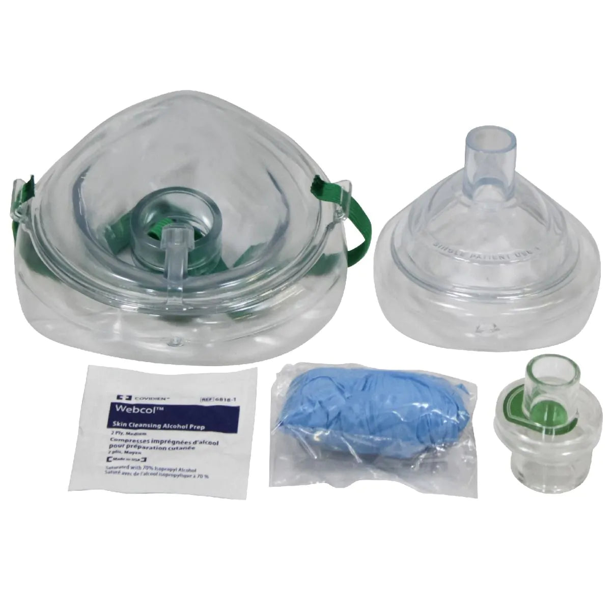 Ambu CPR Mask Combo Adult & Child In Soft Pouch Case KEMP Kemp USA