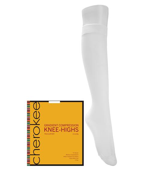 White Knee High Hose - Pack of 2 pair Medisave USA
