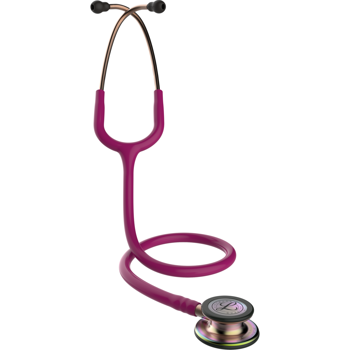 Littmann Classic III Monitoring Stethoscope: Raspberry Rainbow 5806 - ANCC NTI Stock Littmann Stethoscopes