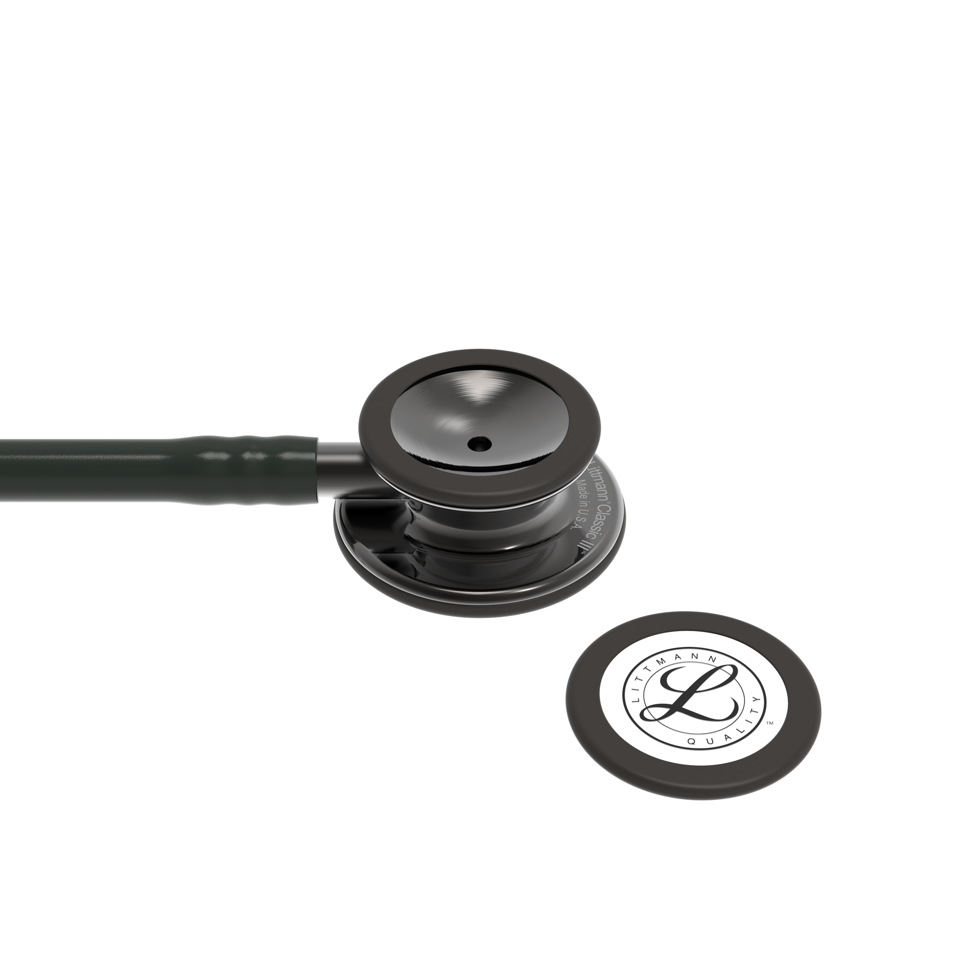 Littmann Classic III Monitoring Stethoscope: Black and Smoke 5811 - ANCC NTI Stock Littmann Stethoscopes