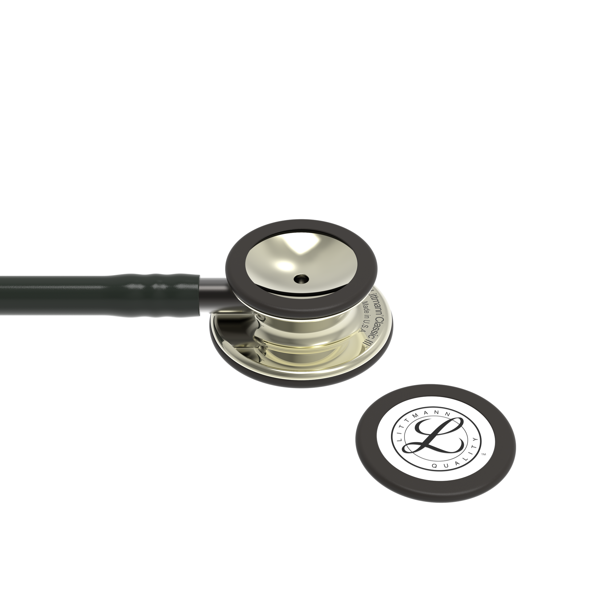 Littmann Classic III Monitoring Stethoscope: Champagne & Black 5861 - ANCC NTI Stock Littmann Stethoscopes