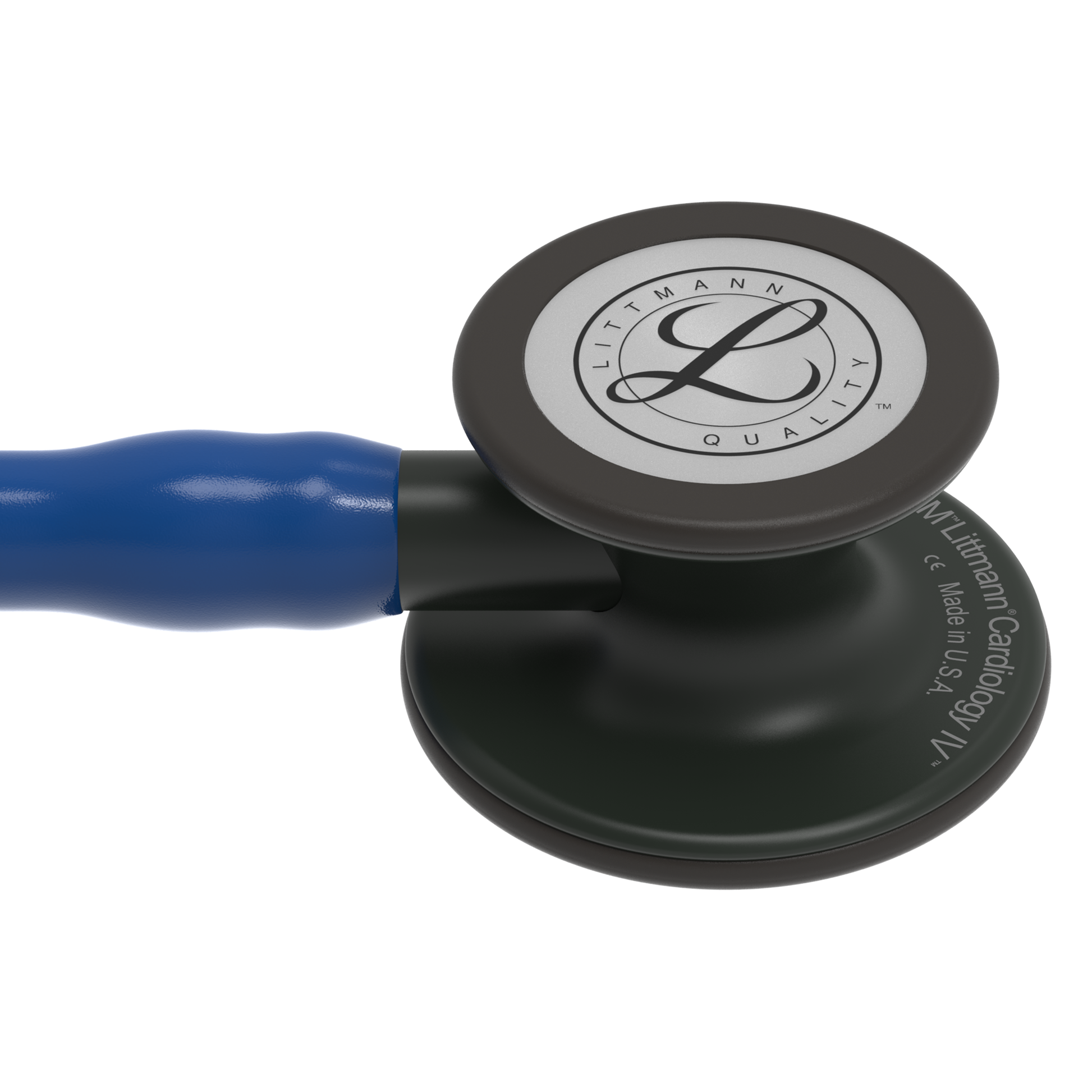 Littmann Cardiology IV Diagnostic Stethoscope: Black & Navy 6168 - Over Engraved Stethoscopes 3M Littmann   
