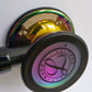 Littmann CORE Digital Stethoscope - 8570/B High Polish Rainbow & Black - Over-engraved Stethoscopes Littmann Stethoscopes