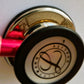Littmann Classic III Monitoring Stethoscope: Mirror & Pearl Pink - Pink Stem 5962/B Over Engraved Stethoscopes Littmann Stethoscopes