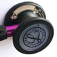 Littmann Cardiology IV Diagnostic Stethoscope: Black & Black - Violet Stem 6203/B - Over Engraved Stethoscopes Littmann Stethoscopes