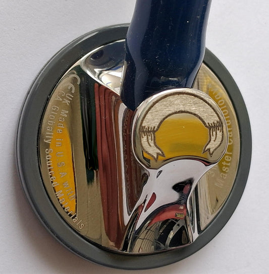 Littmann Master Cardiology Stethoscope: Navy Blue 2164/B Over Engraved B GRADE Littmann Stethoscopes