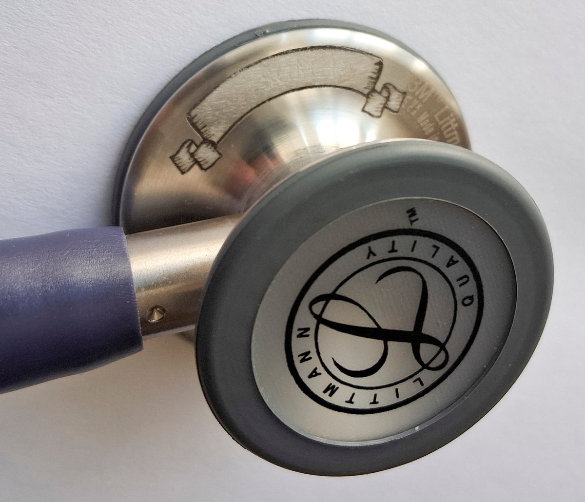 Littmann Cardiology IV Diagnostic Stethoscope: Midnight Blue Satin 6187C/B Over Engraved Stethoscopes Littmann Stethoscopes