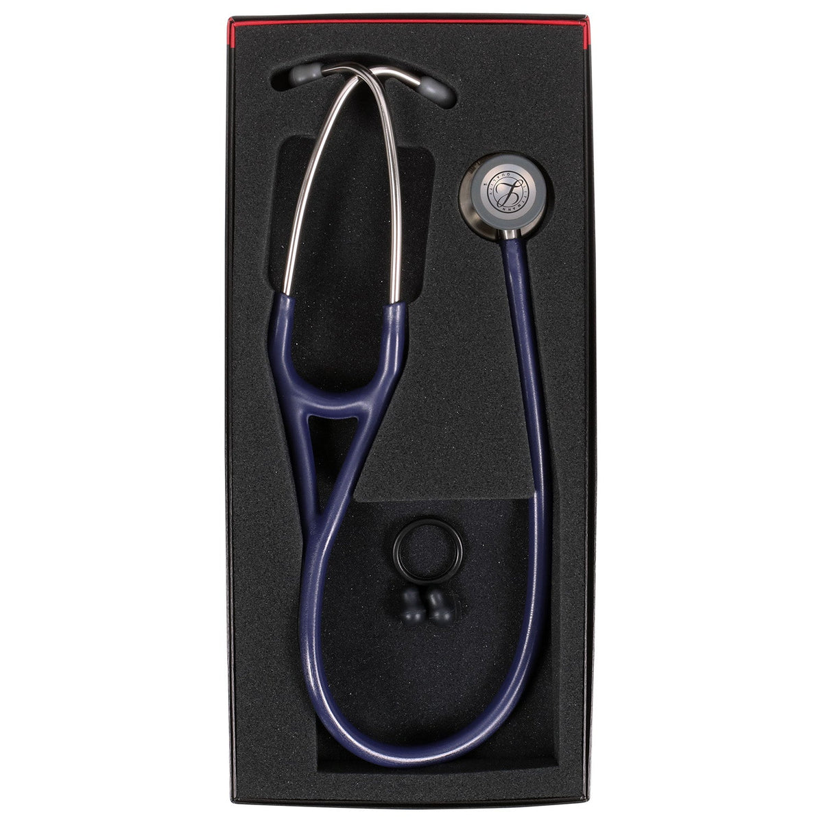 Littmann Cardiology IV Diagnostic Stethoscope: Midnight Blue Satin 6187C/B Over Engraved Stethoscopes Littmann Stethoscopes
