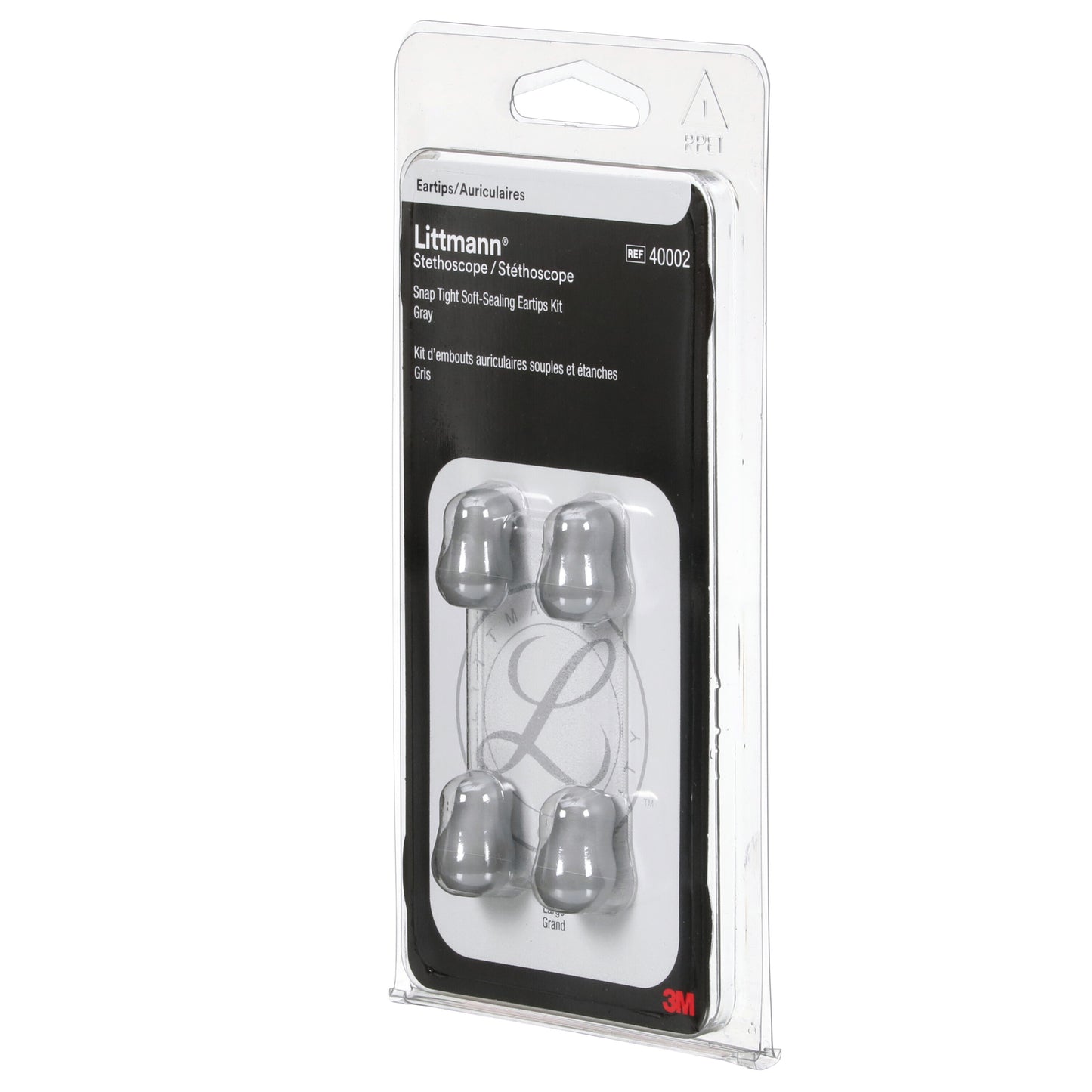 3M™ Littmann® Stethoscope Spare Parts Kit, Snap Tight Soft-Sealing Eartips, Grey, Large and Small Stethoscopes 3M Littmann   