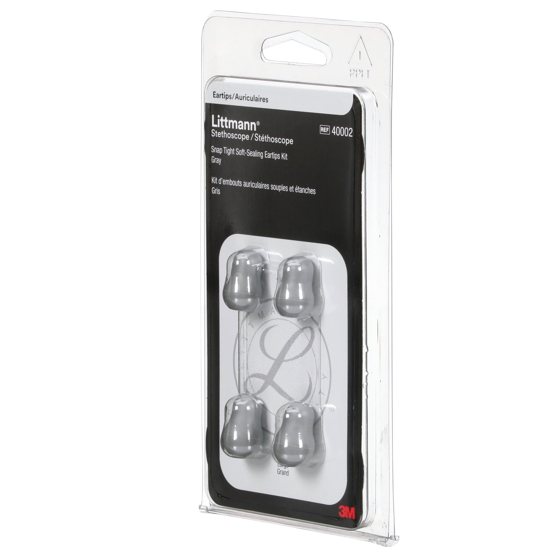 3M™ Littmann® Stethoscope Spare Parts Kit, Snap Tight Soft-Sealing Eartips, Grey, Large and Small Stethoscopes 3M Littmann   