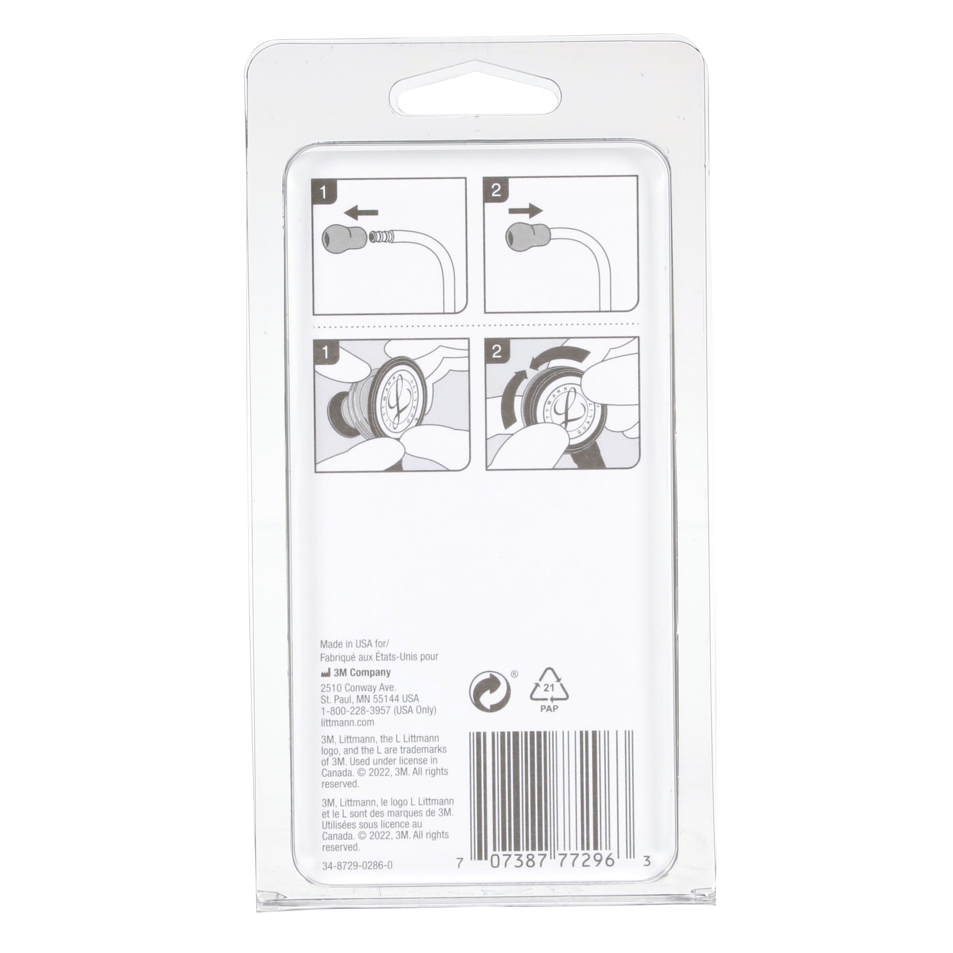 3M Littmann Stethoscope Spare Parts Kit - Classic II S.E. - Black Littmann Spare Parts 3M Littmann   